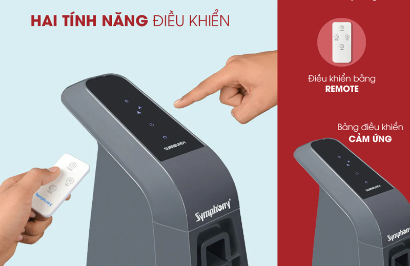 Bảng điều khiển cảm ứng nhạy bén, giúp người dùng dễ dàng tùy chỉnh 