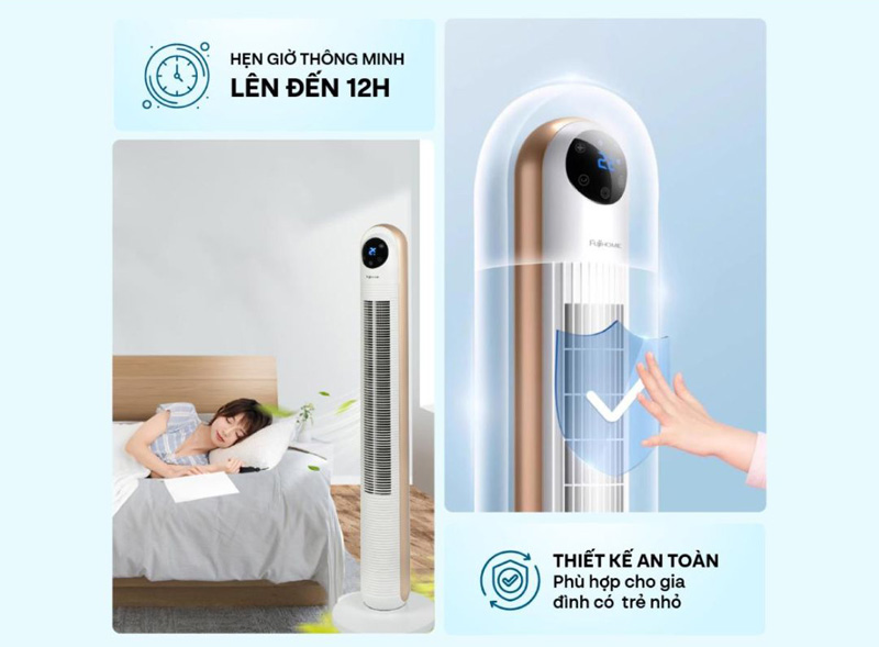 Quạt tháp điện tử FujiHome TF-13E - Hàng chính hãng