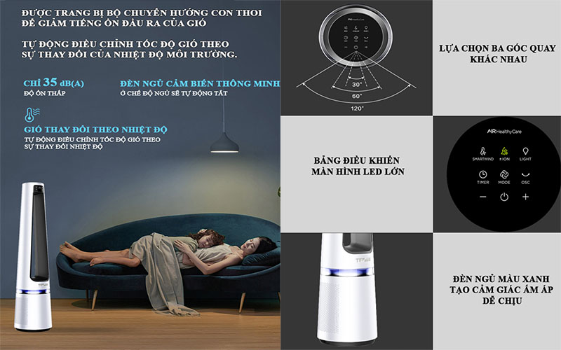 Quạt tháp không cánh Tiross TS9176 - Hàng chính hãng