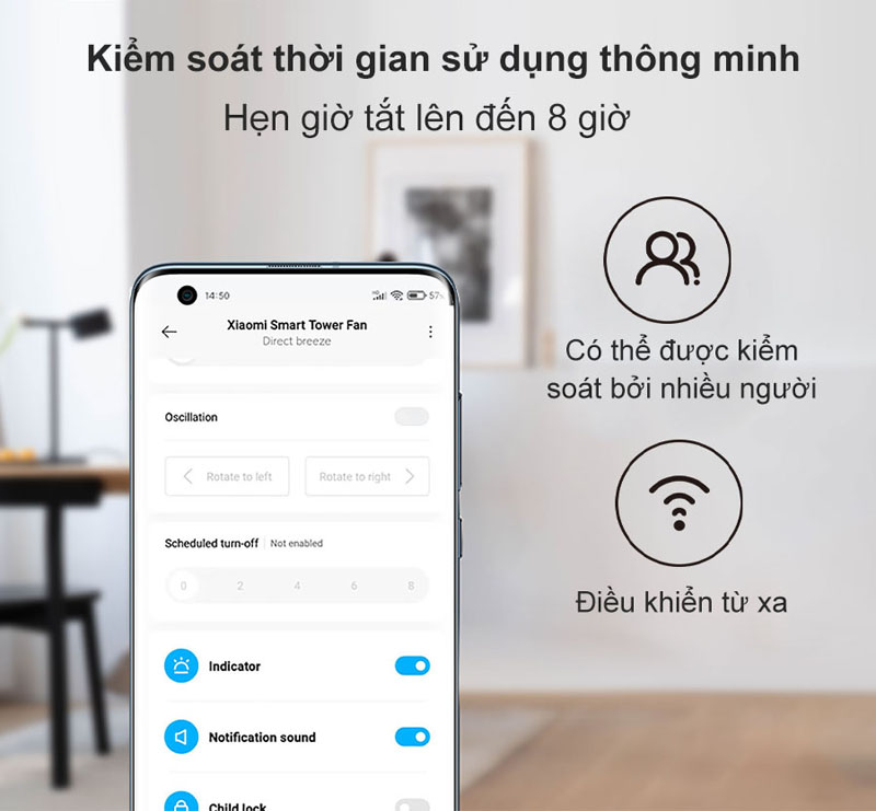 Quạt tháp thông minh Xiaomi EU - Hàng chính hãng