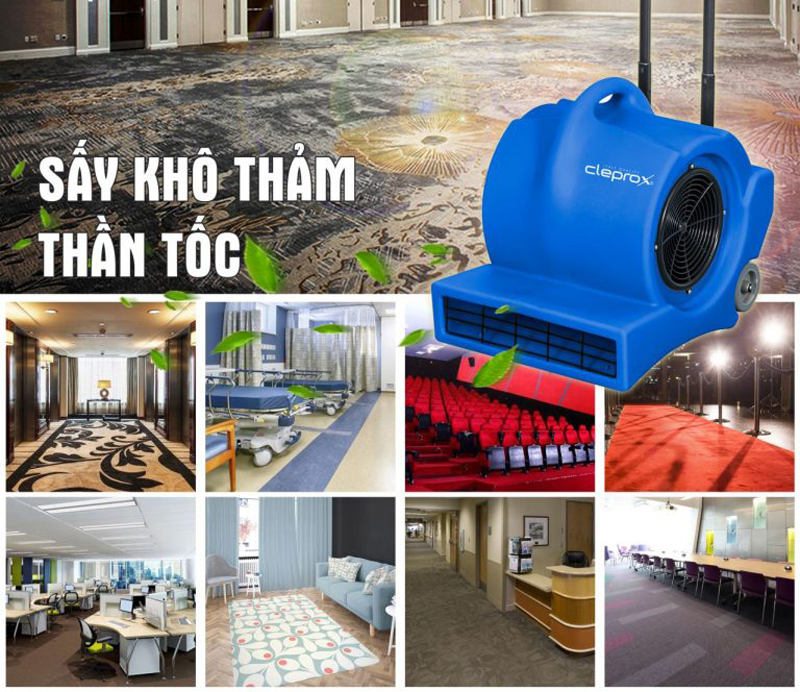 Quạt thổi thảm CleproX DC100 - Hàng chính hãng
