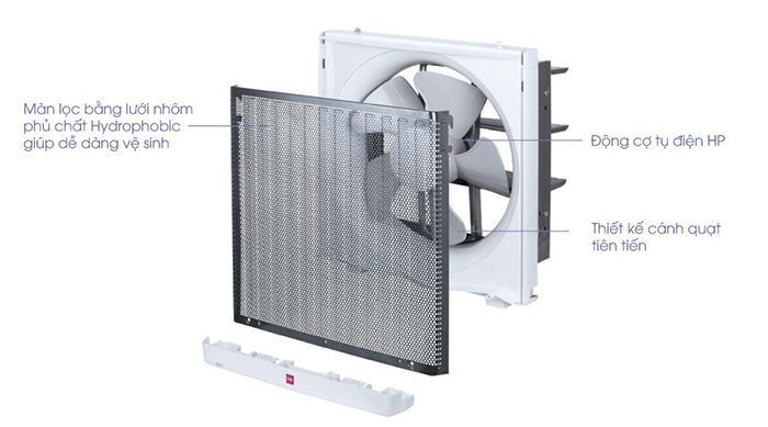 Quạt thông gió gắn tường KDK 25AUFA - Hàng chính hãng
