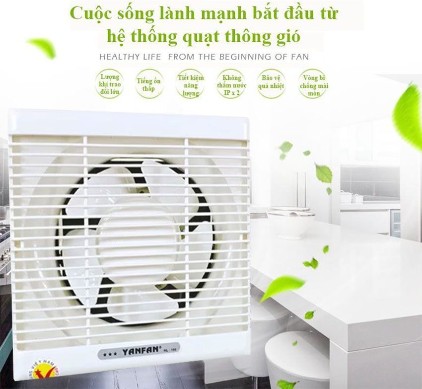 Quạt thông gió YanFan HL150 - Hàng chính hãng