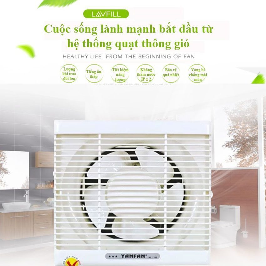 Quạt thông gió YanFan HL200  - Hàng chính hãng