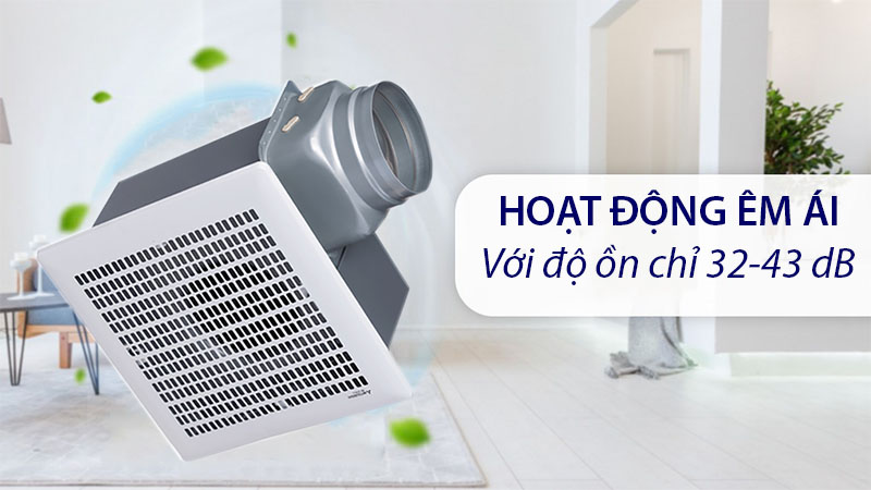 Quạt hút gió âm trần Mitsubishi VD-23Z4T5 - Hàng chính hãng