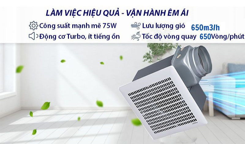 Quạt hút gió âm trần Mitsubishi VD-23Z4T5 - Hàng chính hãng