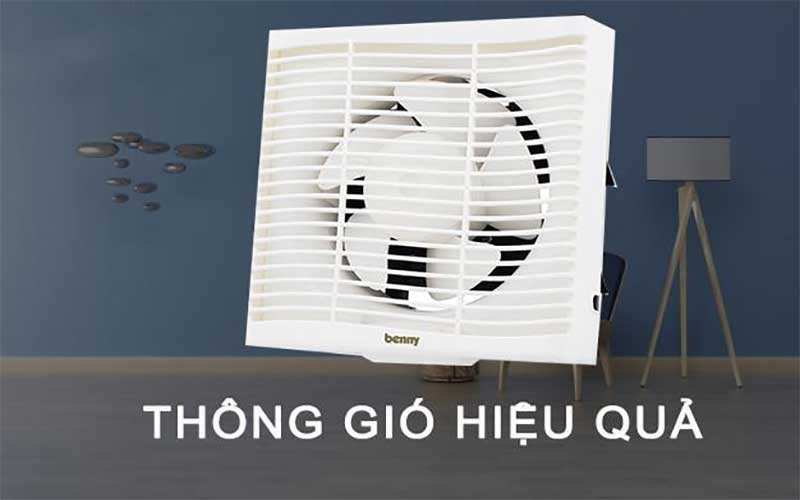 Quạt thông gió gắn tường Benny BVF15W - Hàng chính hãng
