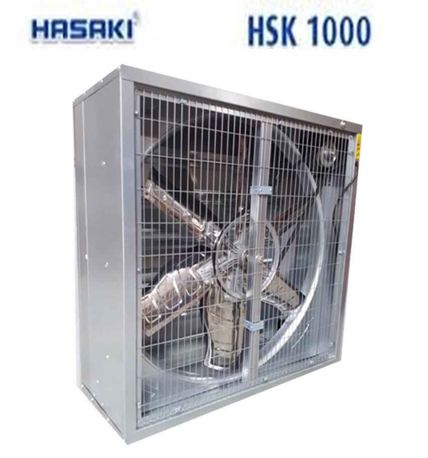Quạt thông gió vuông gián tiếp Hasaki HSK 1000 - Hàng chính hãng