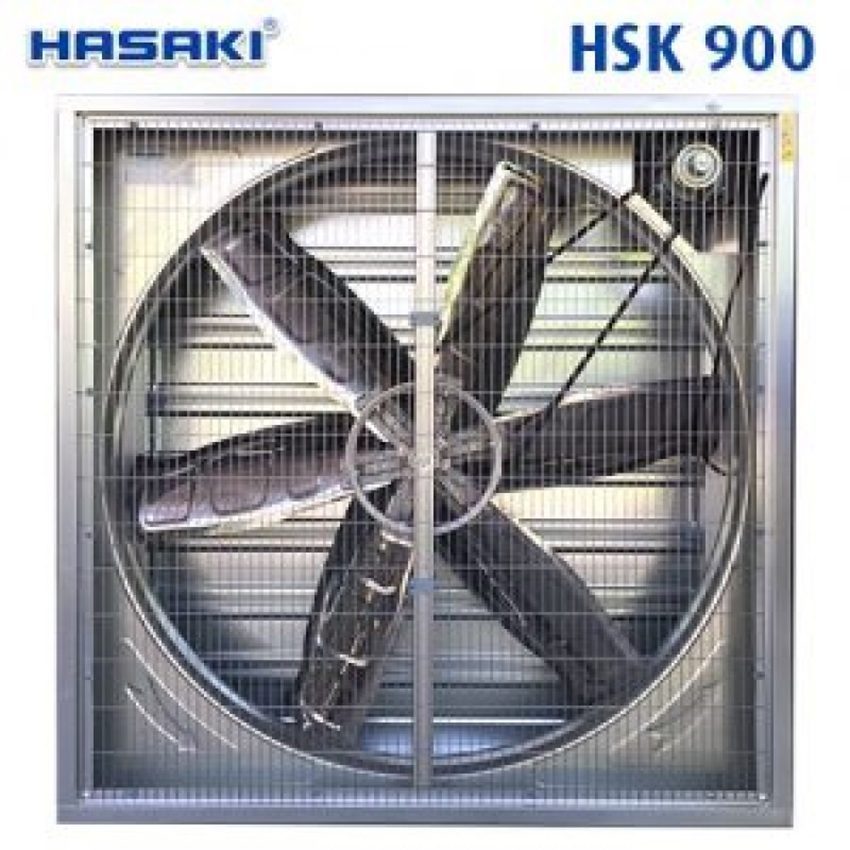 Quạt thông gió vuông gián tiếp Hasaki HSK 900 - Hàng chính hãng