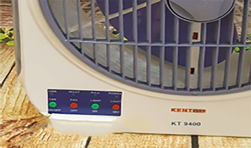 Điều khiển của Quạt tích điện Kentom KT-9400