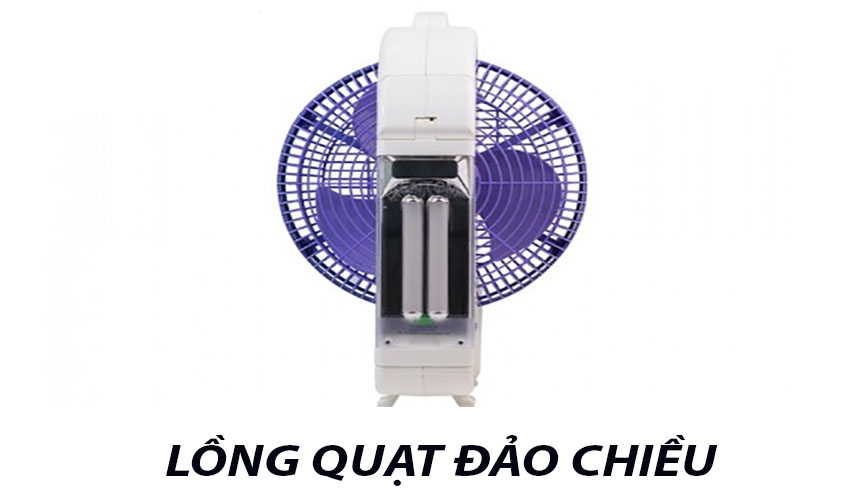 Lồng quạt đảo chiều của Quạt tích điện 2 bình Kentom KT-9200