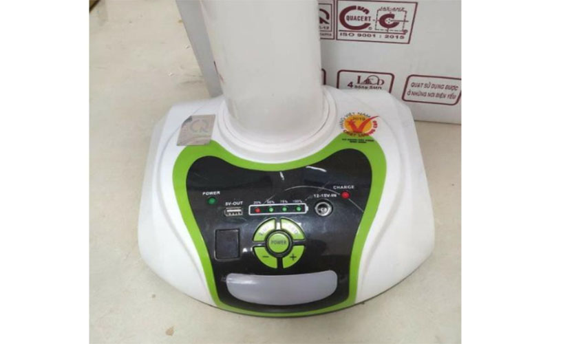 Bảng điều khiển của Quạt cây tích điện Honjianda HJD-FL616