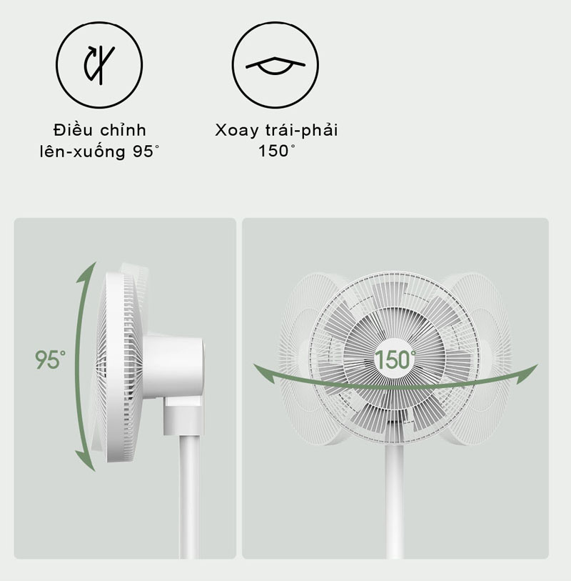 Quạt tích điện Xiaomi BPLDS05DM - Hàng chính hãng