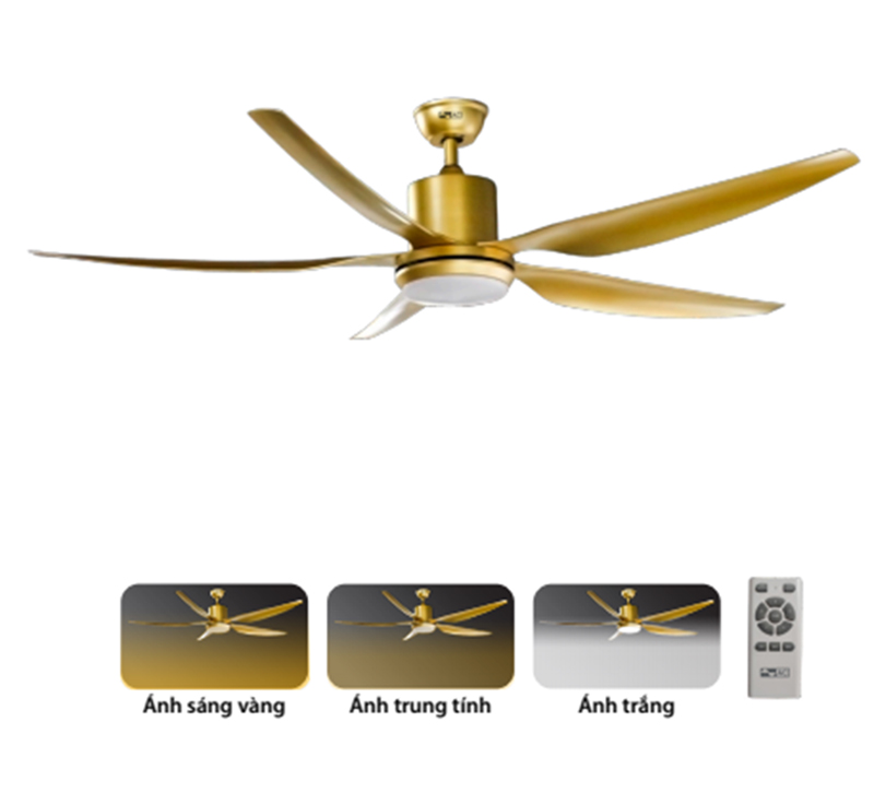 Đèn LED chiếu sáng 24W với 3 chế độ sáng trắng, vàng, trung tính.