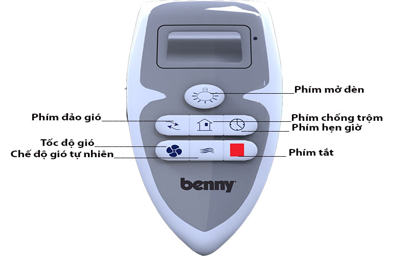 Quạt trần 5 cánh Benny BFC43V - Hàng chính hãng