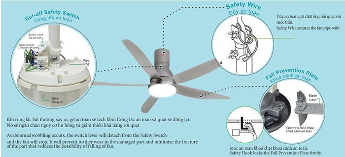Quạt trần KDK Z60WS