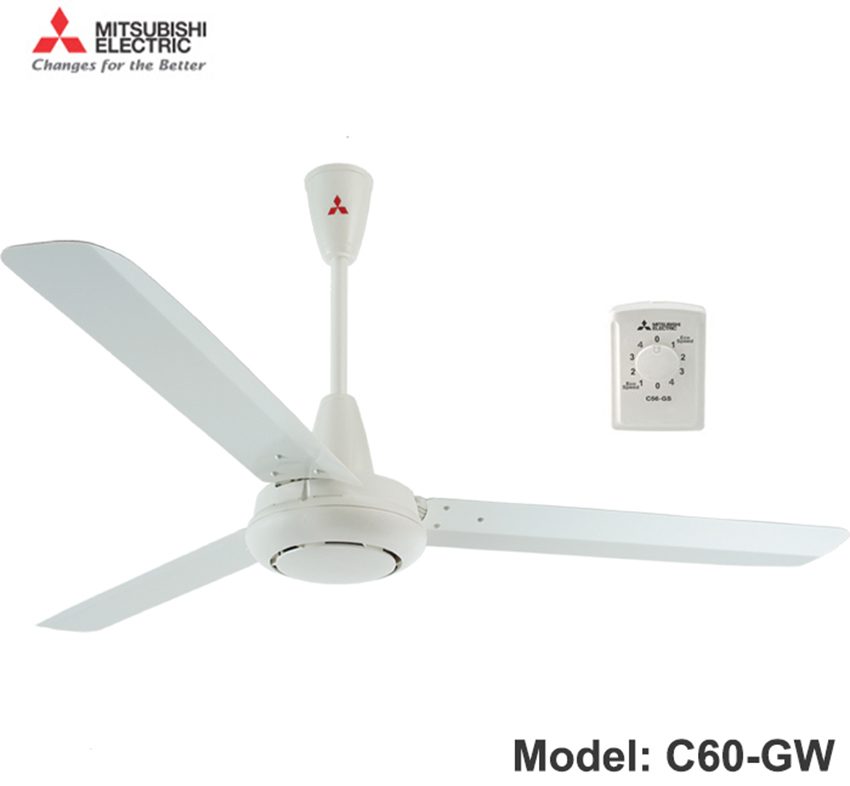 Quạt trần ba cánh Mitsubishi C60-GW - Hàng chính hãng