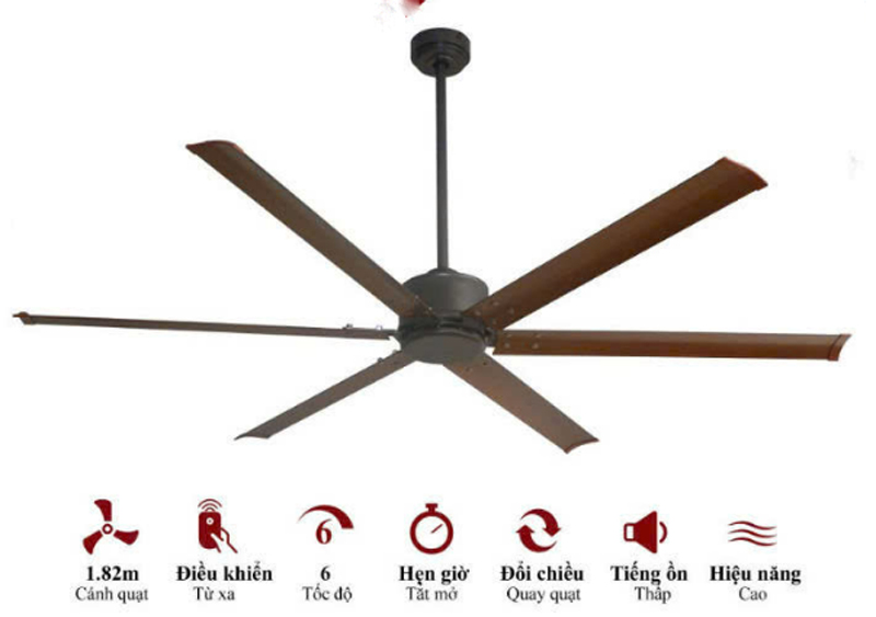 Quạt trần Mr Vũ INDUSTRIAL PRO 72 - Hàng chính hãng