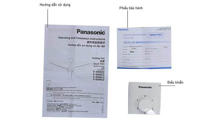 Quạt trần Panasonic F-60MZ2-S - Hàng chính hãng