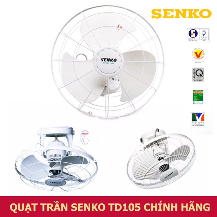 Quạt Trần đảo Senko TD105 - Hàng chính hãng