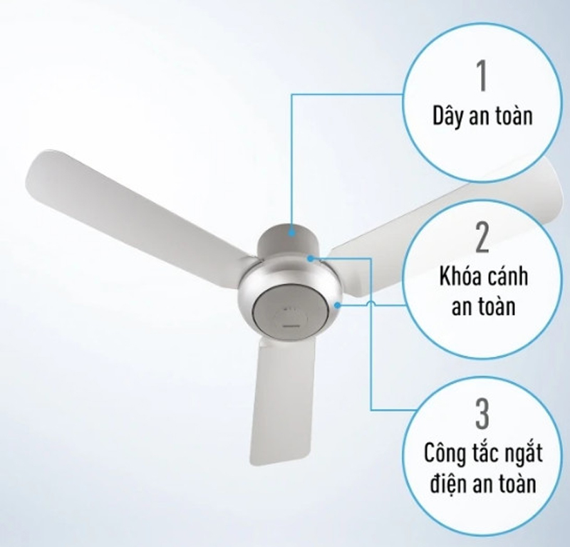 Quạt trần 3 cánh Panasonic F-48CZL - Hàng chính hãng