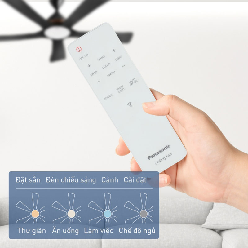 Quạt trần Panasonic 5 cánh F-60DGN - Hàng chính hãng