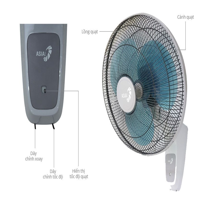 Quạt treo 2 dây Asia L16017 - Hàng chính hãng