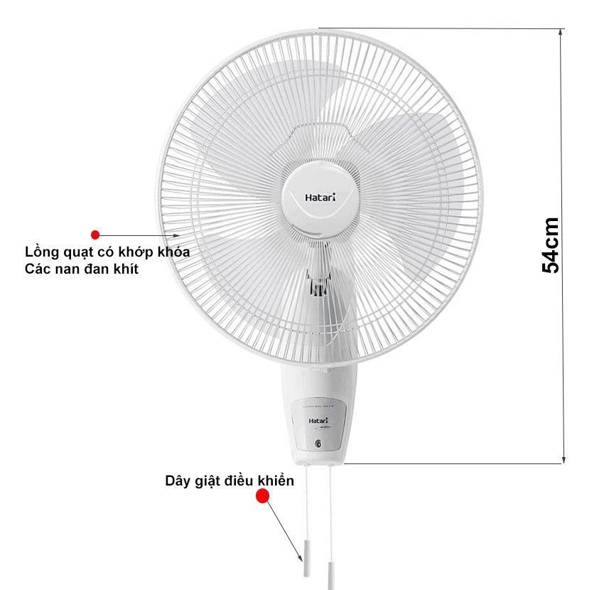 Quạt treo tường Hatari HF-W18M3 - Hàng chính hãng