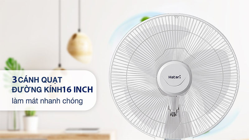 Quạt treo tường Hatari HG-W16M4 - Hàng chính hãng