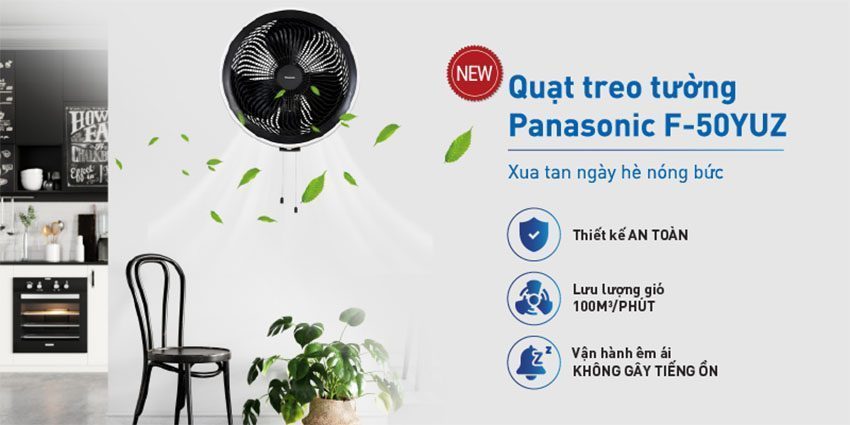 Quạt treo tường Panasonic F-50YUZ - Hàng chính hãng