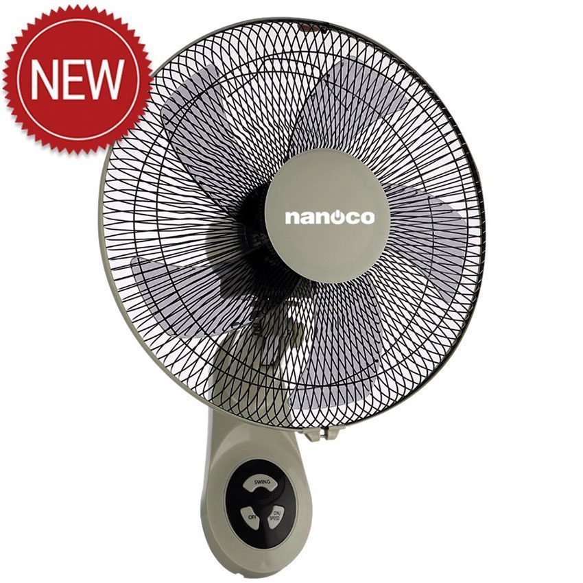 Quạt treo tường Nanoco NWF1605G-RC - Hàng chính hãng