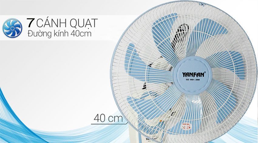 Chất liệu của Quạt treo tường YanFan T1422