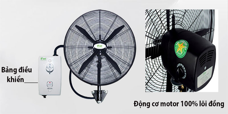 Quạt công nghiệp treo tường iFan NB-65 PLUS - Hàng chính hãng