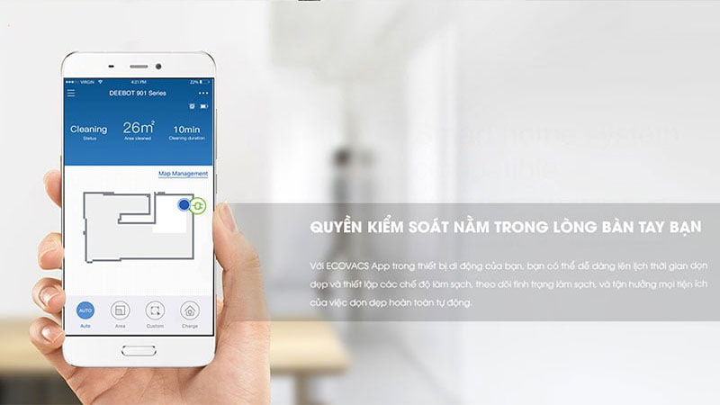 Robot hút bụi lau nhà Ecovacs DE53