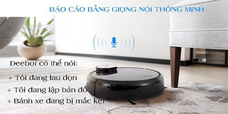 Robot hút bụi lau nhà Ecovacs Deebot DN55 - Hàng chính hãng