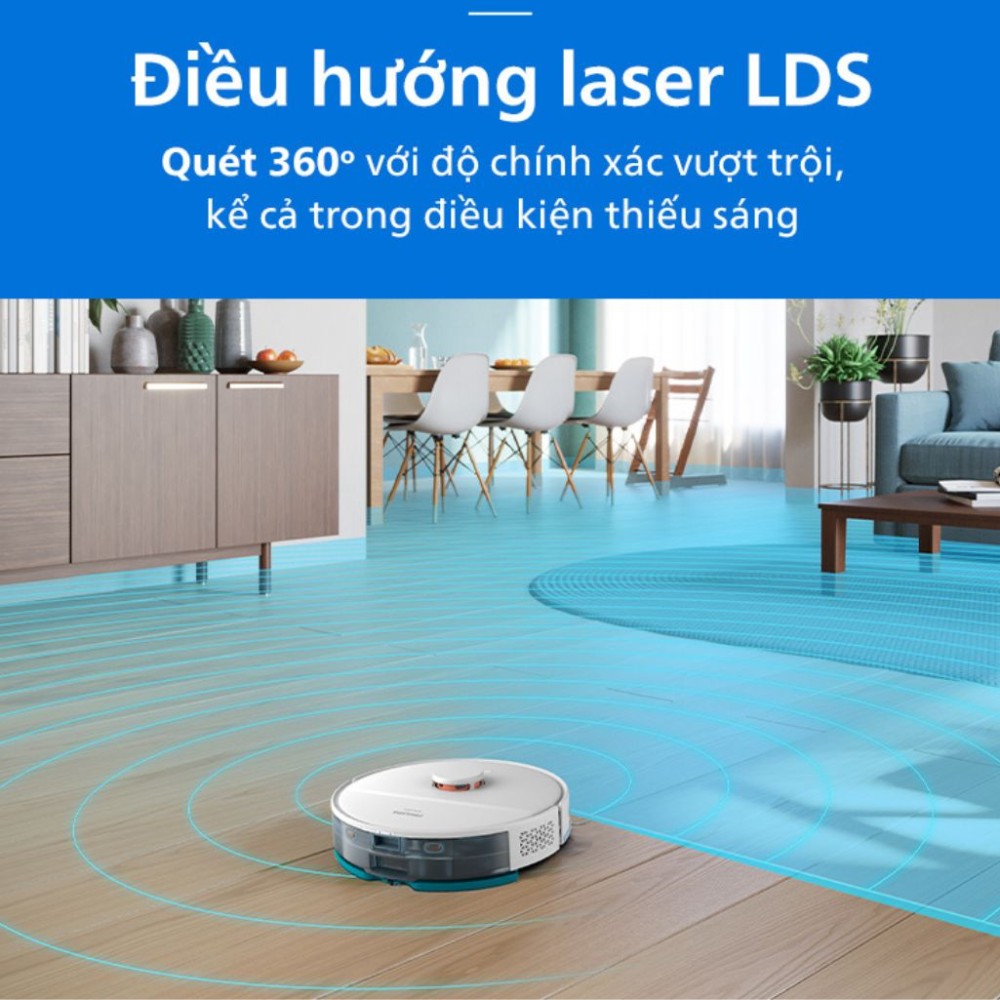 Robot hút bụi lau nhà Philips XU2100/25 - Hàng chính hãng