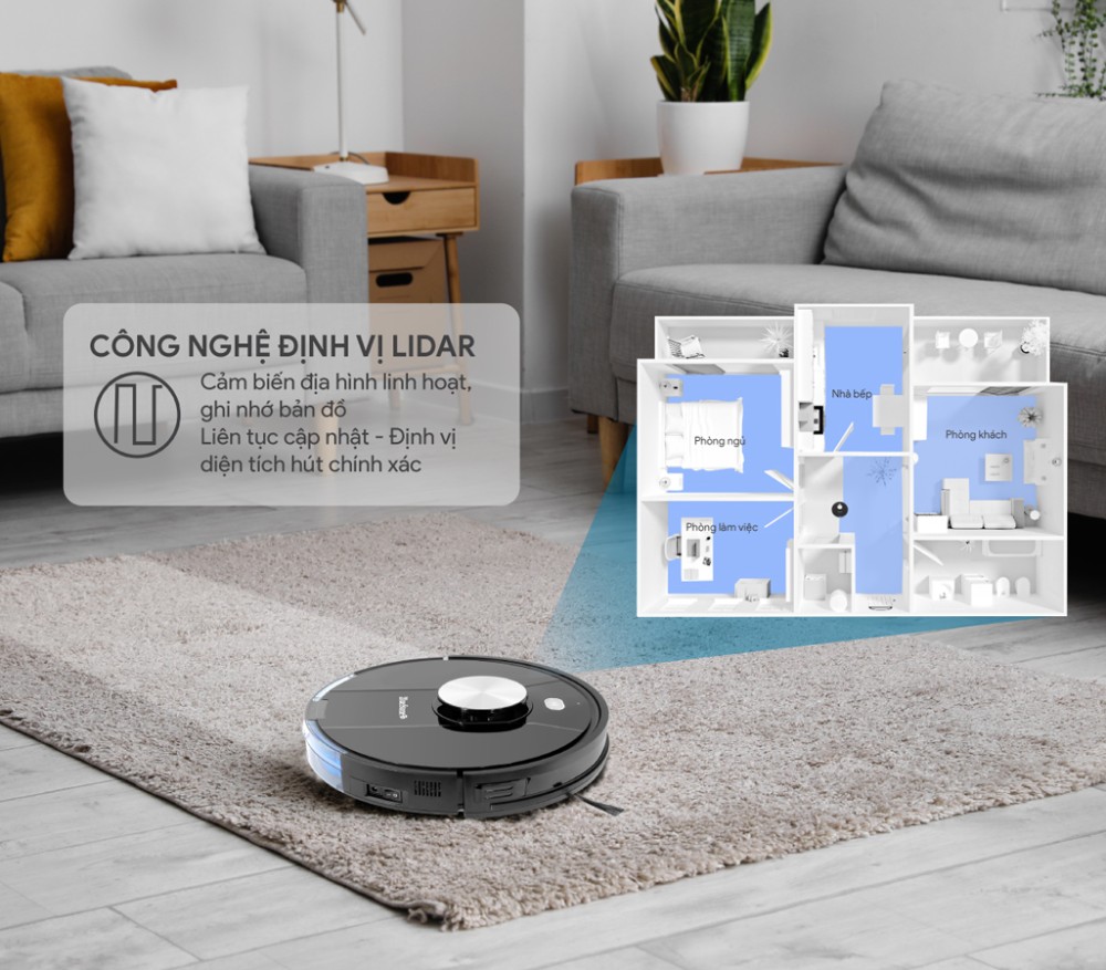 Robot hút bụi BlueStone RVB-9731 - Hàng chính hãng
