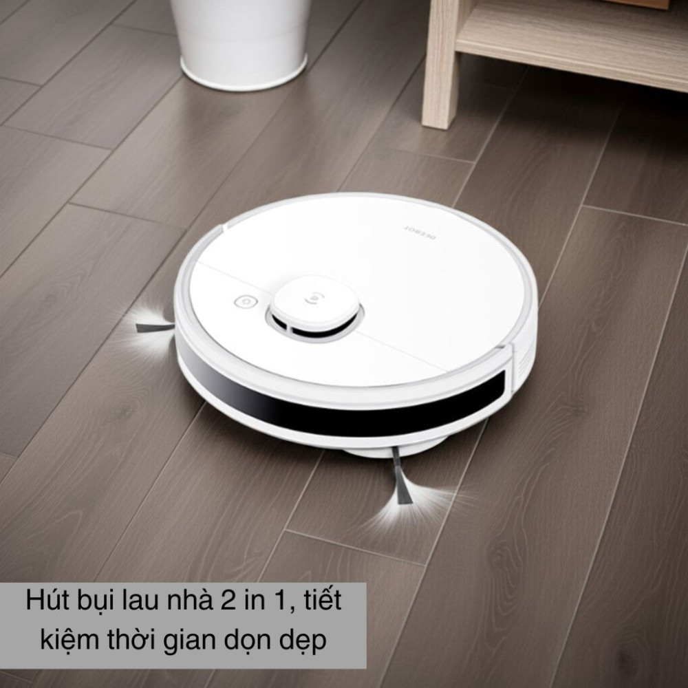 Robot hút bụi lau nhà Ecovacs Deebot N8 PRO PLUS - Hàng chính hãng