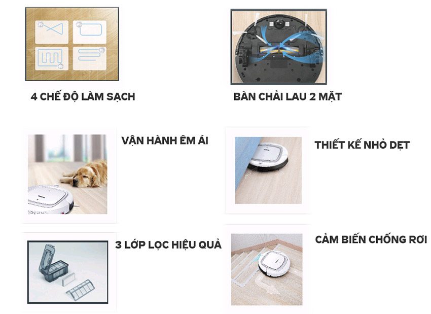 Robot hút bụi Kangaroo KGRB01 - Hàng chính hãng