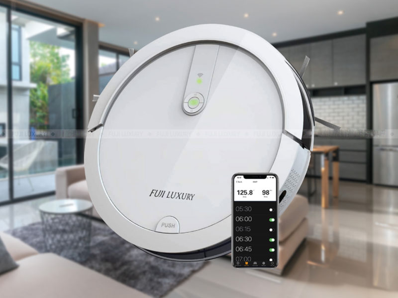 Robot hút bui lau nhà thông minh FujiCare T4 - Hàng chính hãng