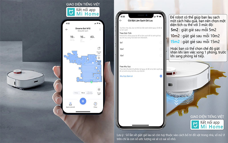 Robot hút bụi lau nhà Dreame Bot W10 - Hàng chính hãng
