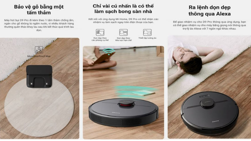 Robot hút bụi lau nhà Dreame D9 Pro - Hàng chính hãng