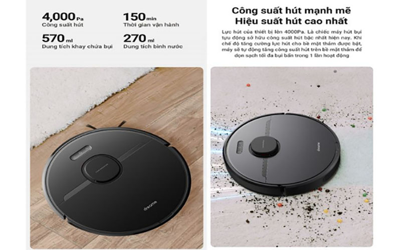 Robot hút bụi lau nhà Dreame D9 Pro - Hàng chính hãng