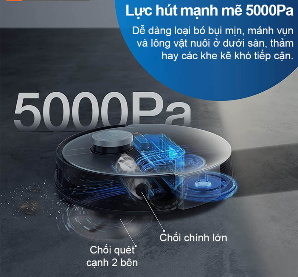 Robot hút bụi Ecovacs Deebot X1 OMNI - Hàng chính hãng