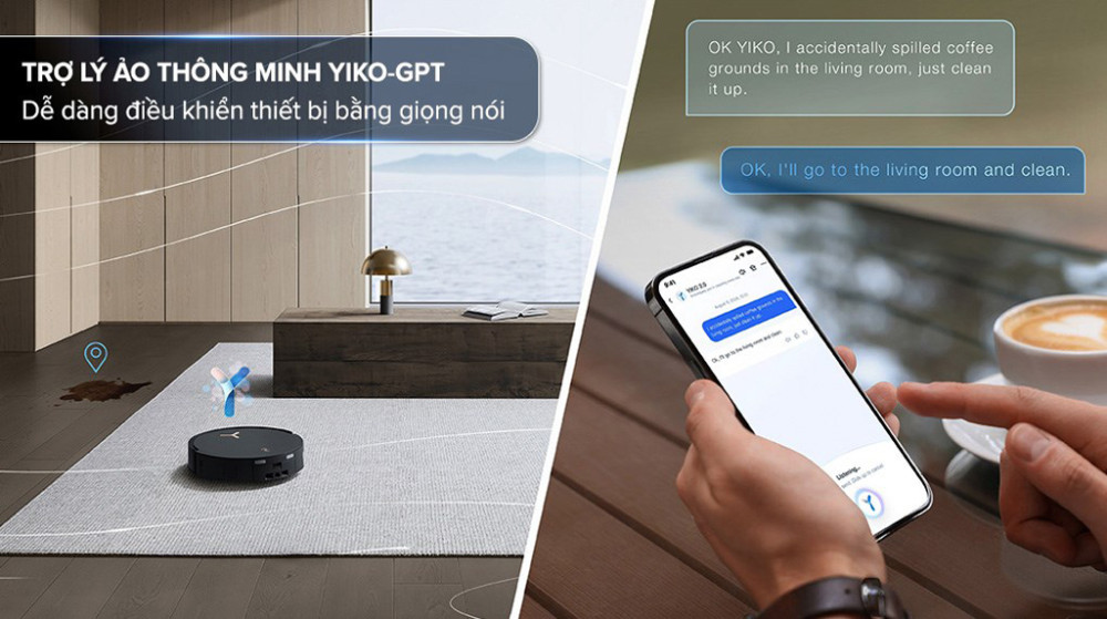 Robot hút bụi lau nhà Ecovacs X8 PRO OMNI - Hàng chính hãng
