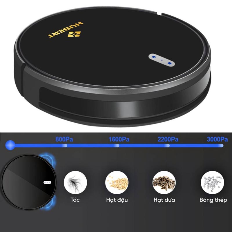 Robot hút bụi lau nhà Hubert HB-A68 Plus - Hàng chính hãng