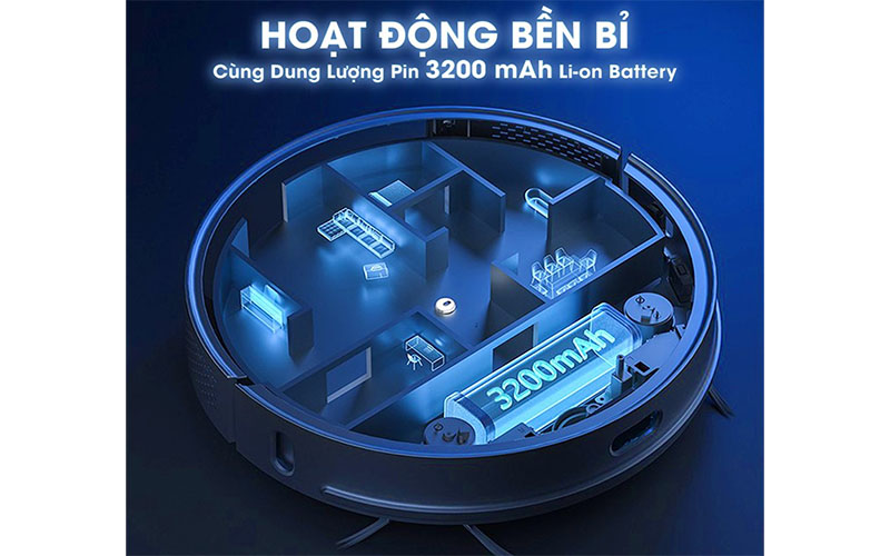 Robot hút bụi lau nhà Kalite KVC2171 - Hàng chính hãng