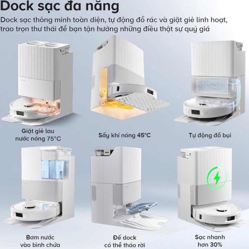 Robot hút bụi lau nhà Roborock Qrevo C Pro - Hàng chính hãng