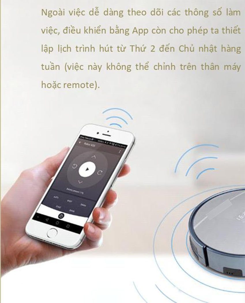 Robot hút bụi lau nhà Shimono X5S - Hàng chính hãng