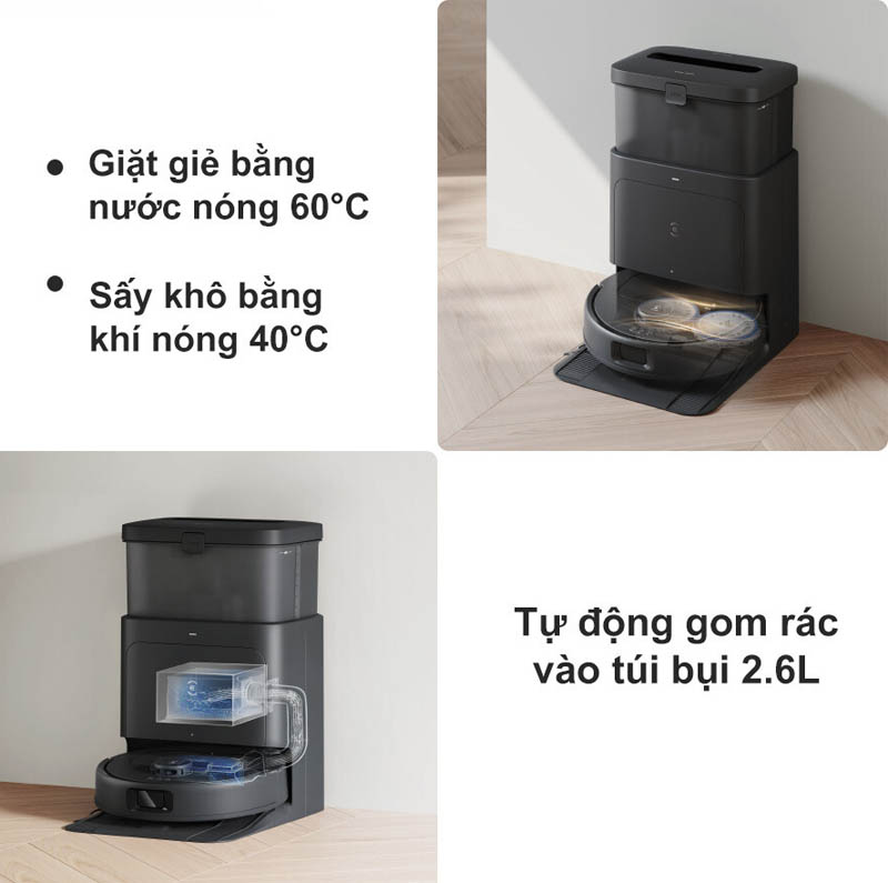 Robot hút bụi lau nhà Ecovacs Deebot N30 PRO - Hàng chính hãng